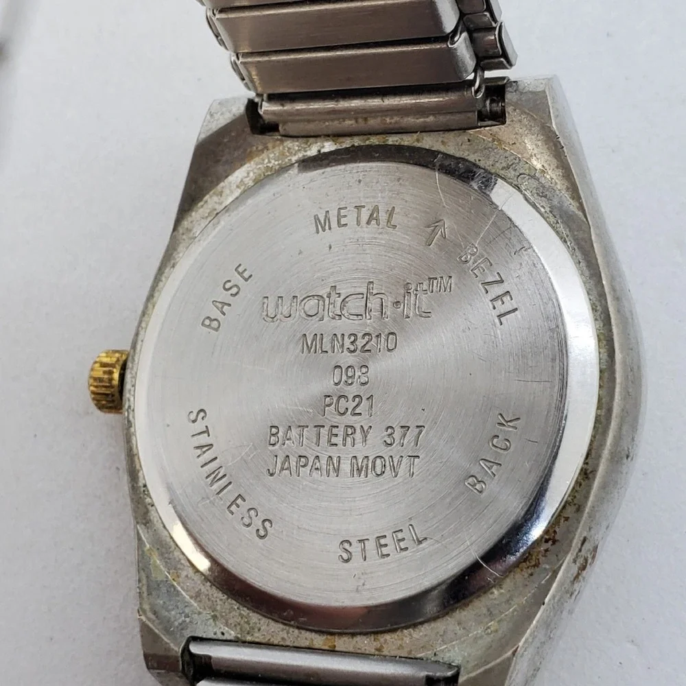 Men's Watch 36MM Gray Dial‎ Gray Gold Tone Bracelet Band 6